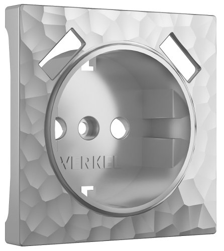 Лицевая панель Werkel Hammer для 1-м. розетки 220+2хUSB серебряный картинка